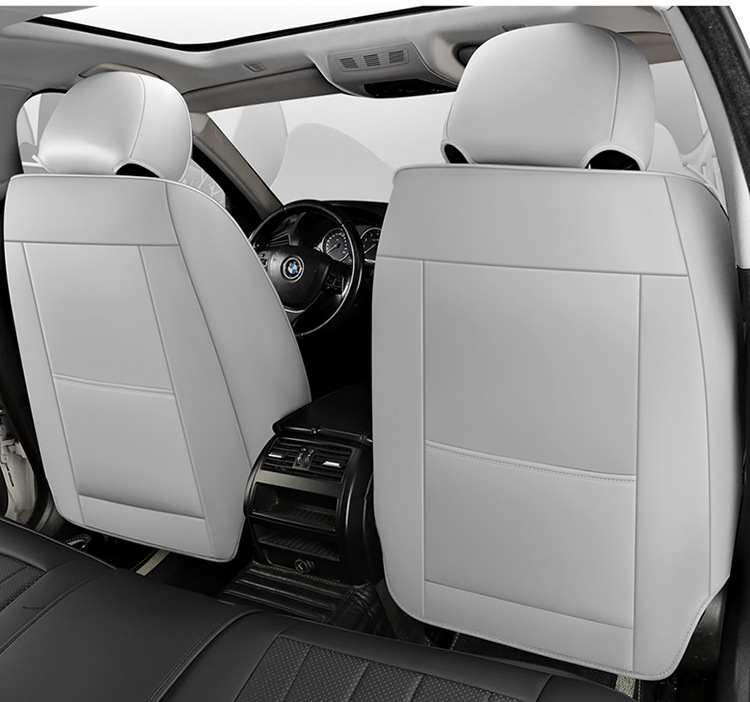 Car Seat Cushion Full Surround Leather New Model Car Seat Cover Universal for All Seasons Five-Seater Leather Special Seat Cushion Cover