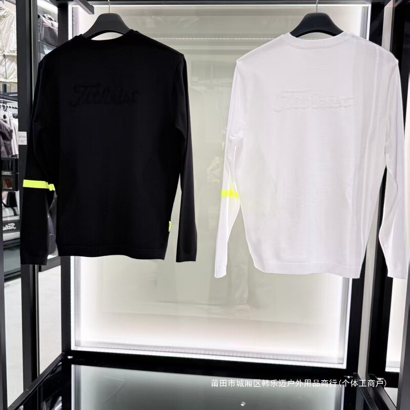 New Korean Original Golf Men's Long-Sleeved T-Shirt Knitwear Round Neck Pullover Sports Casual Top New Korean Original Golf Men's Long-Sleeved T-Shirt Knitwear Round Neck Pullover Sports Casual Top