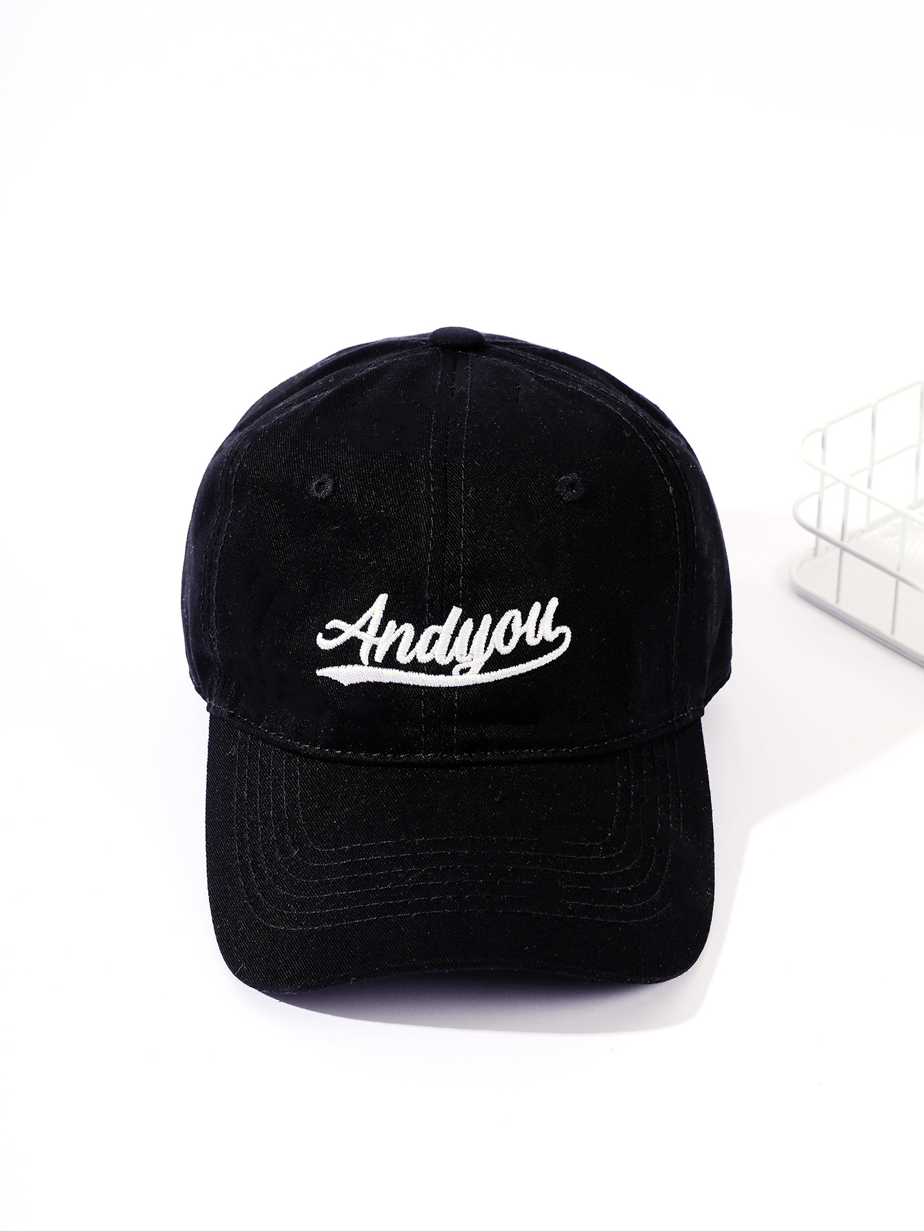 Nuevo estilo coreano lavado tridimensional bordado gorra de béisbol de la moda casual de la calle de las mujeres gorra de béisbol de los hombres