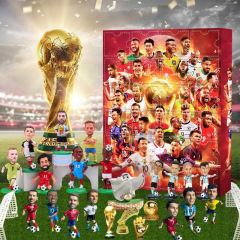 クロスボーダーサッカーブラインドボックスワールドカップpvcボールスター置物サッカーボールスターブラインドボックス降臨サッカー世界フィギュア