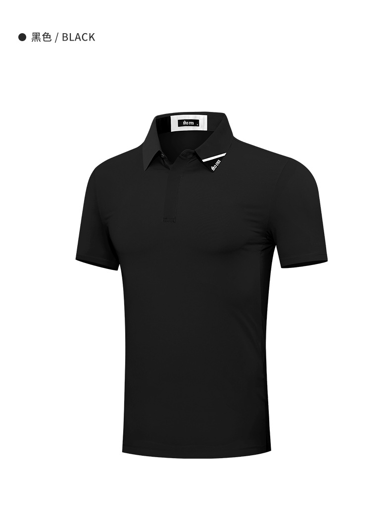 Áo phông thể thao nam ngắn tay chơi golf MMO EYES, chất liệu co giãn cao thoáng khí — M23YF002-Áo màu xanh lá cây, M23YF005-Áo màu xám, M23YF004-Áo màu đen, M23YF005-Áo màu trắng chi tiết 21