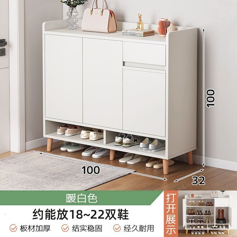 鞋柜收纳柜一体靠墙入户门玄关家用门口新款2025爆款室内储物鞋架|undefined