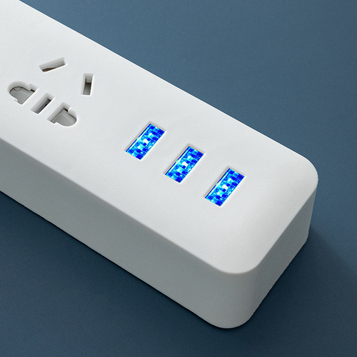 Power strip with wired plug-in board for household multi-position power strip with multi-function 1.8m power converter socket