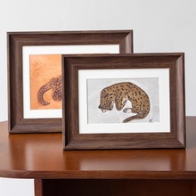 ins卡通装饰文字相框5 6寸7寸8寸油画棒画框挂墙创意复古桌面摆台