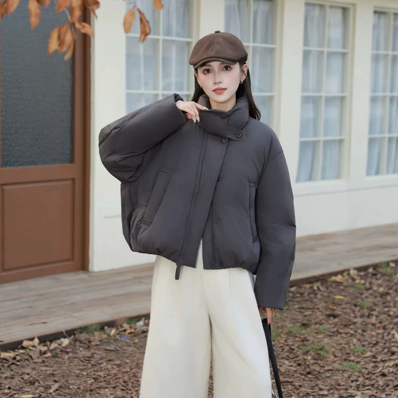 Short down jacket for women, 2026 winter new style, thickened and warm, suitable for petite figures, casual white duck down coat Short down jacket for women, 2026 winter new style, thickened and warm, suitable for petite figures, casual white duck down coat