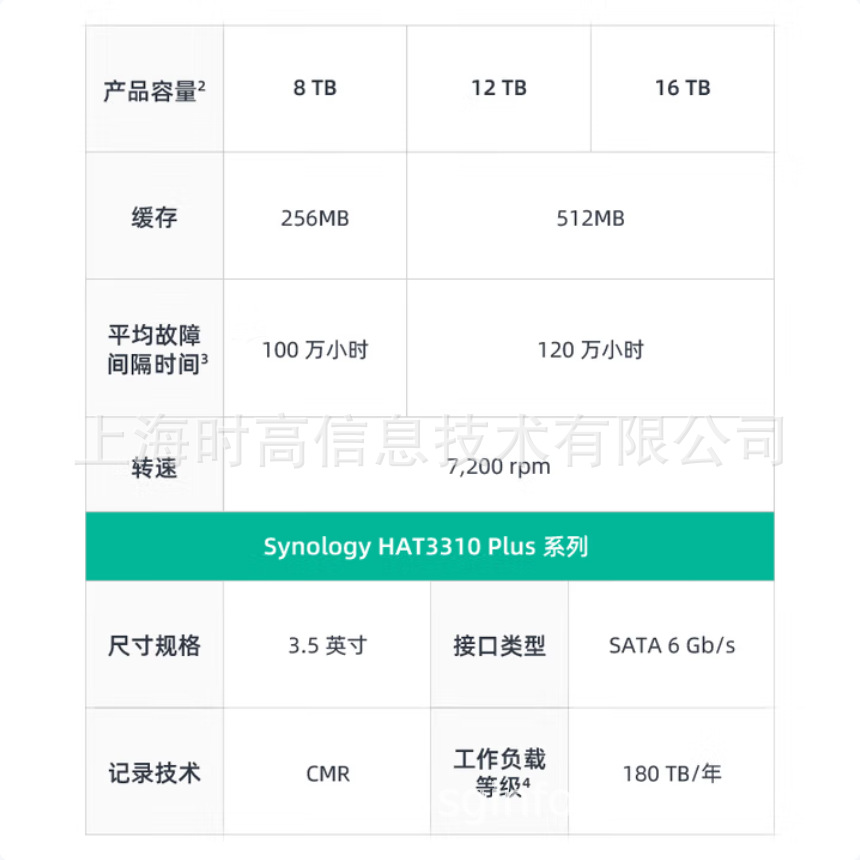 Ⱥ/Synology HAT3310-16T NASӲ 3.5ӢSATA HDD  16TB
