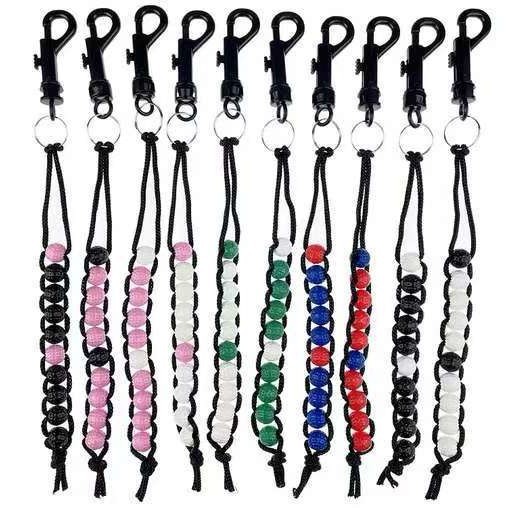 高尔夫计分器纯色珠链记分器手腕交叉珠串计数器高尔夫用品