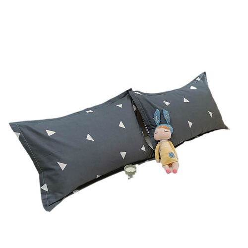 ins cotton pillowcase pure cotton pillowcase 48*74cm simple Nordic style single pillowcase one pair