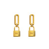 Lock, advanced universal classic earrings, high-quality style, internet celebrity, light luxury style