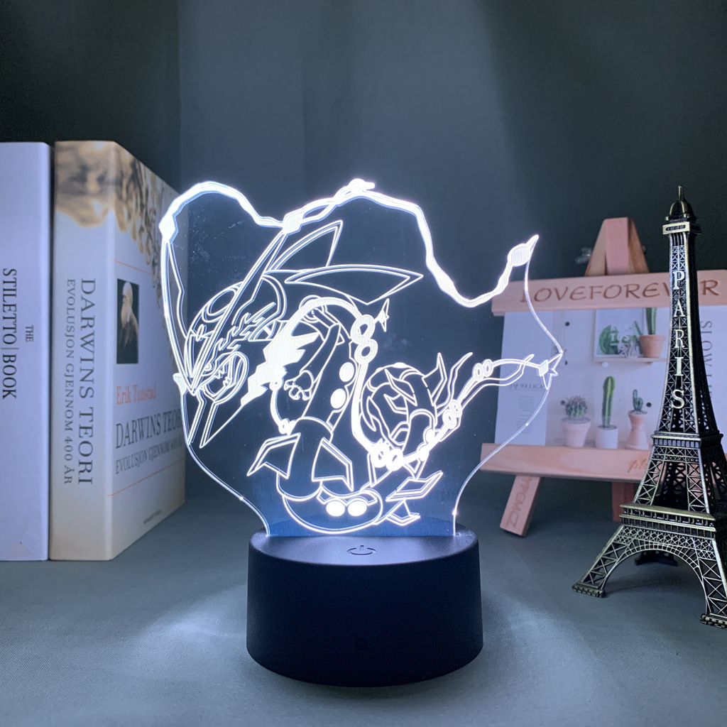 Baokemeng Pikachu 3D luz de la noche LED producto creativo mascota elfo regalo lámpara Mesa mágica bebé