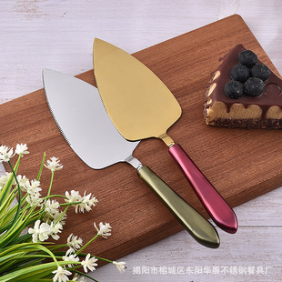 Factory Direct Sales Stainless Steel Cross-Border Cake Spatula Cooking Spatula Pizza Bread Butter Spatula Baking Tool Spatula
