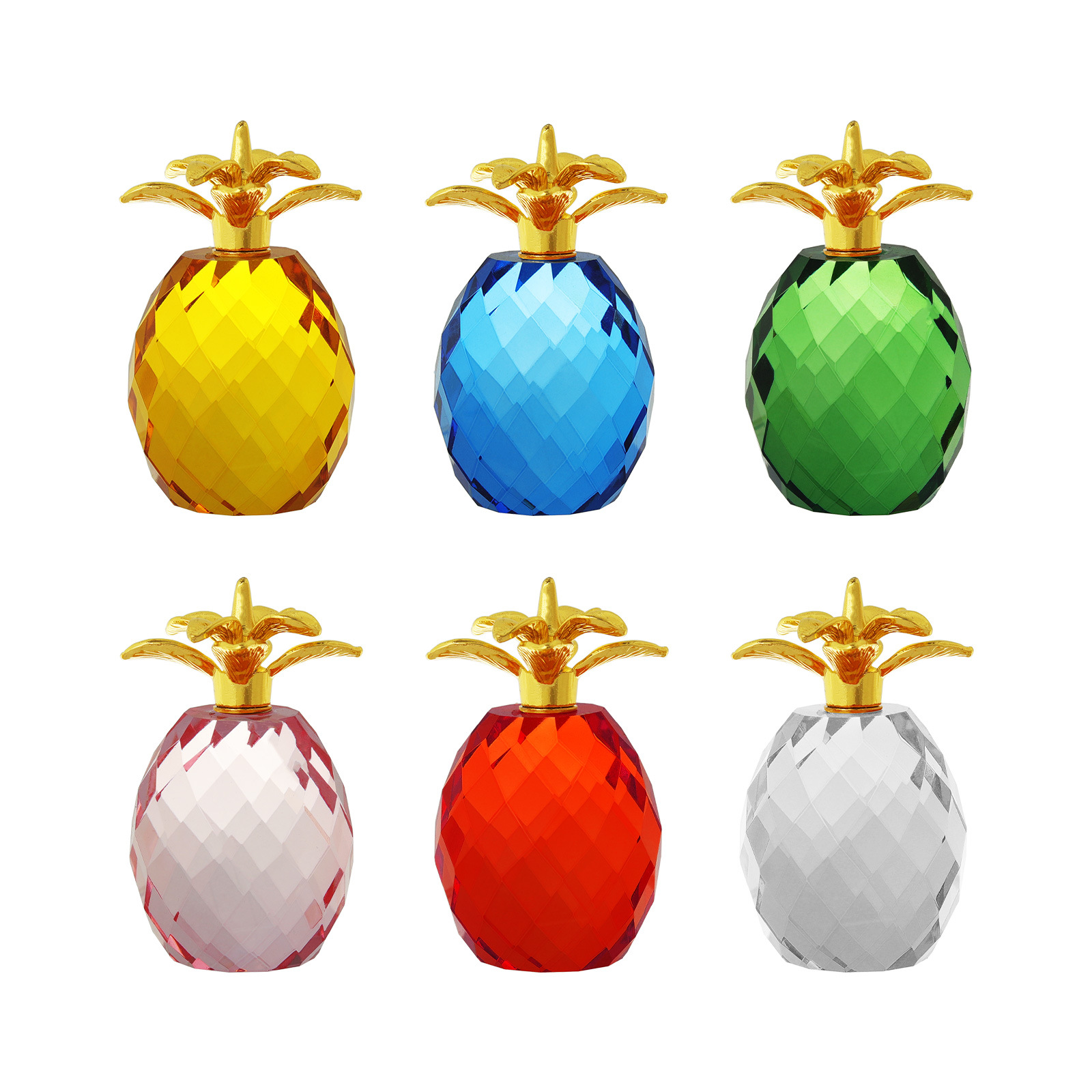 120g Weight Ornaments Home Textiles & Decor Type Simple Style Pineapple Crystal Crystal Ornaments Artificial Decorations