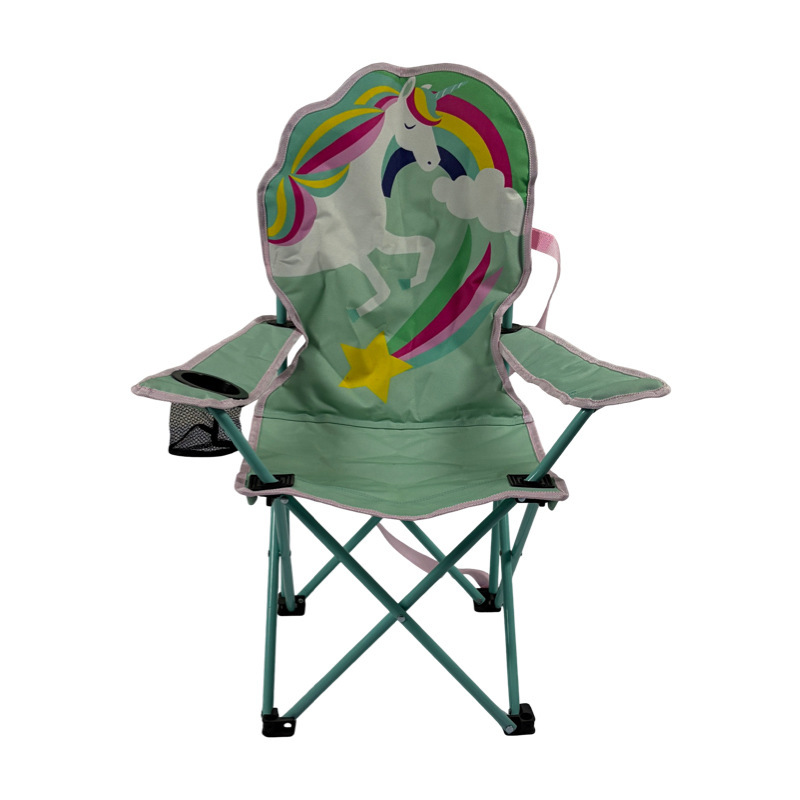 Yg-K018 Cross-Border Exclusive Supply of Exquisite Outdoor Unicorn Children's Camping Chair, Children's Beach Chair, Children's Folding Chair Yg-K018 Cross-Border Exclusive Supply of Exquisite Outdoor Unicorn Children's Camping Chair, Children's Beach Chair, Children's Folding Chair