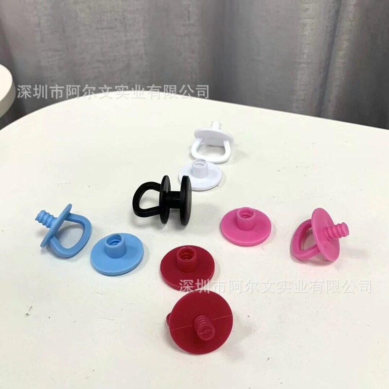 Cross-border factory straight hair bogg bag accessories new detachable mushroom buckle bag accessories portable accessories