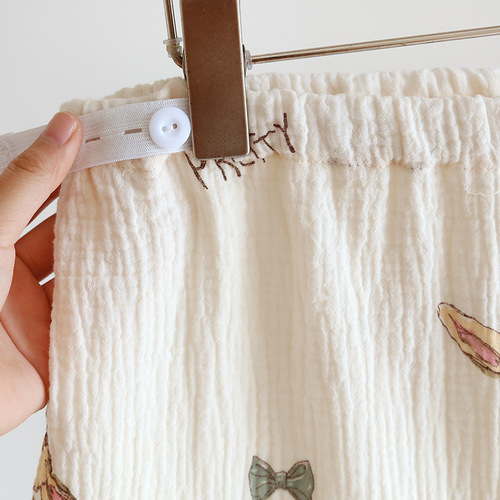 A variety of pure cotton short-sleeved shorts, confinement clothes, crepe summer thin nursing suits, postpartum feeding clothes, pregnancy period