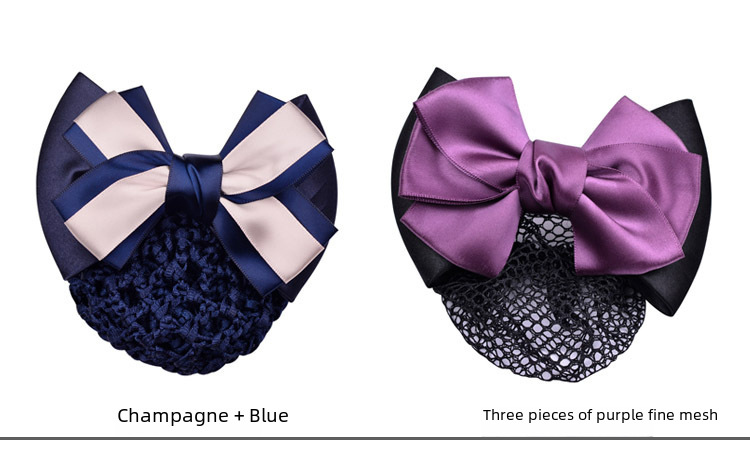 Stewardess Blue Korean Mobile Bank Hospital Nurse Hotel Telecom Professional Net Flower Hairpin Professional Head Flower Wholesale_voghion.com