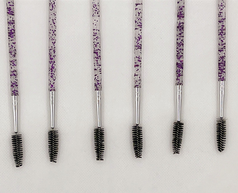 Directo de fábrica oblicua ceja peine rizador de pestañas ojo cepillo de cejas cepillo espiral injerto cepillo de cejas herramientas de belleza