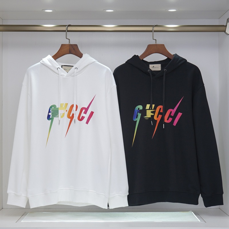 跨境新款古GU满印奇CCI魔术贴连帽卫衣网红上衣衣服长袖上衣外套|undefined