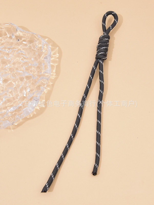 网红miu包包系挂绳时尚手工编织彩色打结细绳手机挂饰钥匙扣挂|undefined