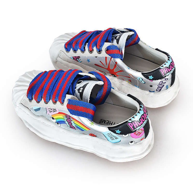 EYETHEME zapatos casuales de cuero las mujeres Super graffiti personalizado A134