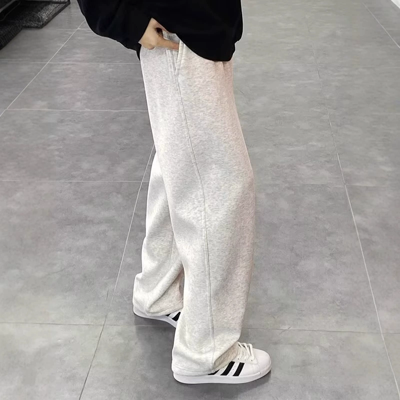 Американские повседневные брюки для мальчиков весной и осенью новые свободные прямые брюки тонкие длинные спортивные брюки дикие прямые брюки