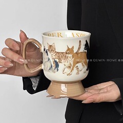 可爱いマグカップ大容量コップ新品猫陶磁器カップ高颜値大容量高级感お诞生日プレゼント