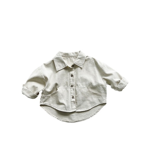 Great matching boys' shirts autumn new children's Korean style forest style versatile trendy tops girls casual jackets children's clothing