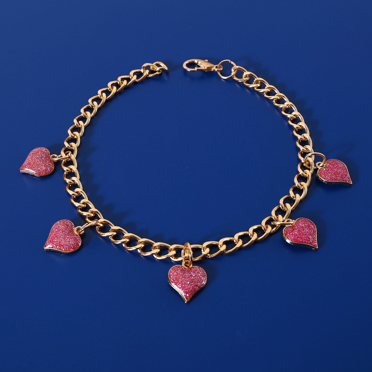 Comercio exterior mascotas collares de cadena de metal amor estrellas luna pendente gato perro collar accesorios collar