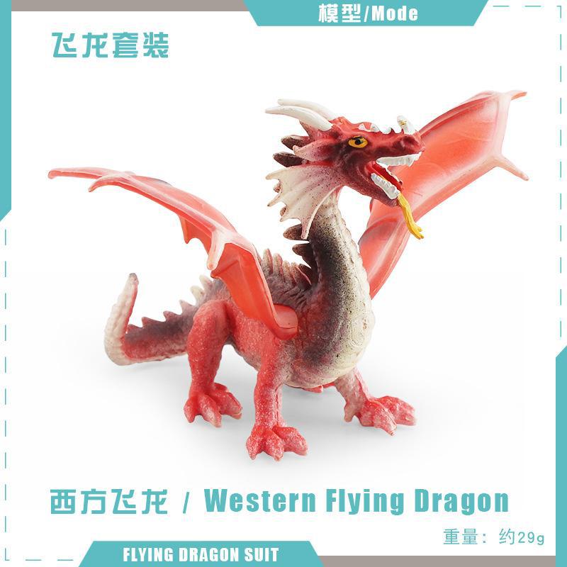 Exportación transfronteriza simulación de mitología occidental dragón modelo dragón de hielo dragón de acero fuego águila lobo dragón adornos estáticos de escritorio
