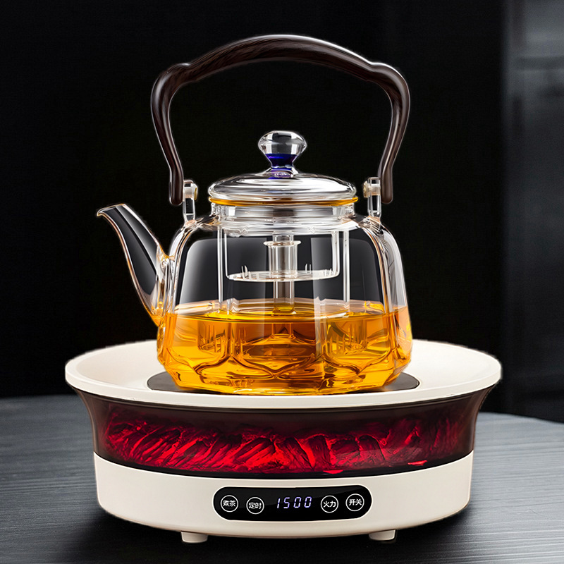 围炉煮茶器电陶炉烤火炉户外多功能电茶炉泡茶壶电热炉蒸煮一体|undefined