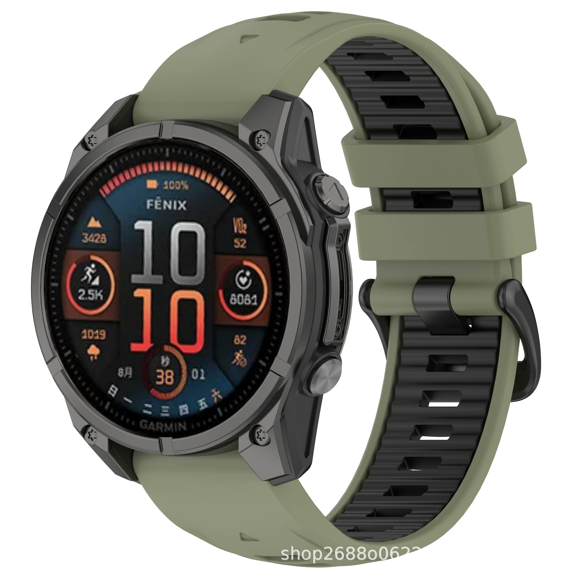 Keyi is suitable for Garmin Fenix8 silicone strap Enduro3 official same strap FenixE strap