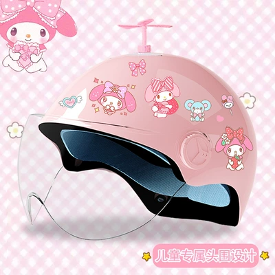 Motosiklet kaskı (dəbilqə) – helmet - bright-pink-high-definition-random-windmill-3c-certified-model-meimei-tz