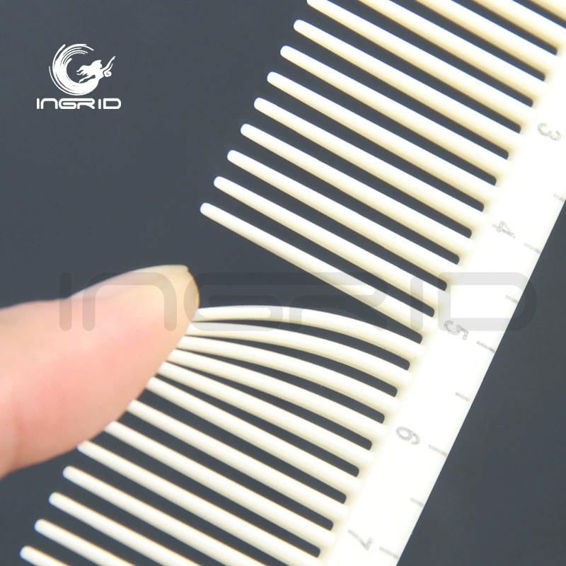 Hairdressing Comb (INGRID) double-headed, rice-white tail comb with dense teeth