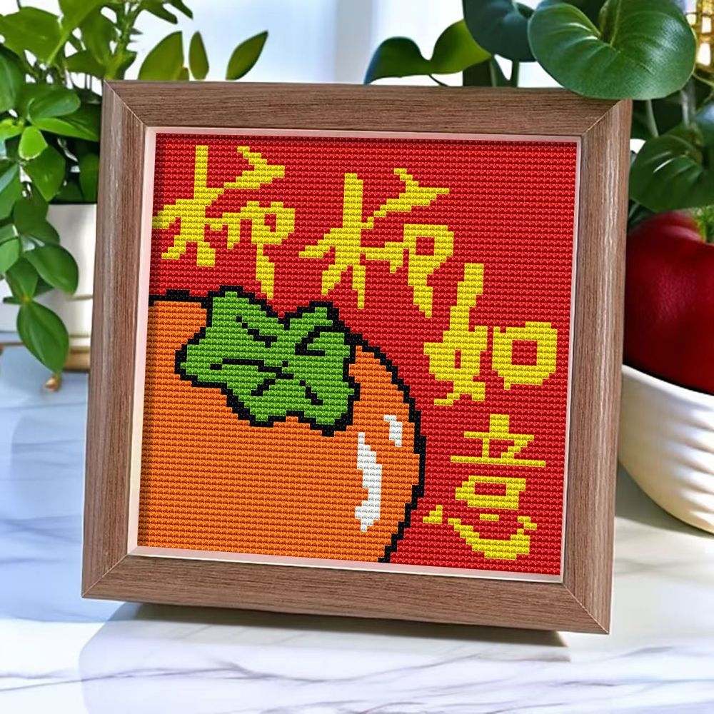 Materials set, children's handmade diy, for beginners, with embroidery