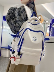 Schoolbag Female College Junior High Capacity Backpack 2023 New Korean Style Simple College Style Middle School Student Backpack