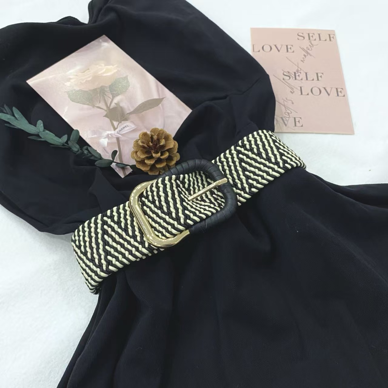 跨境欧美风外贸女装新款高腰气质百搭时尚松紧腰带半身裙腰封弹力