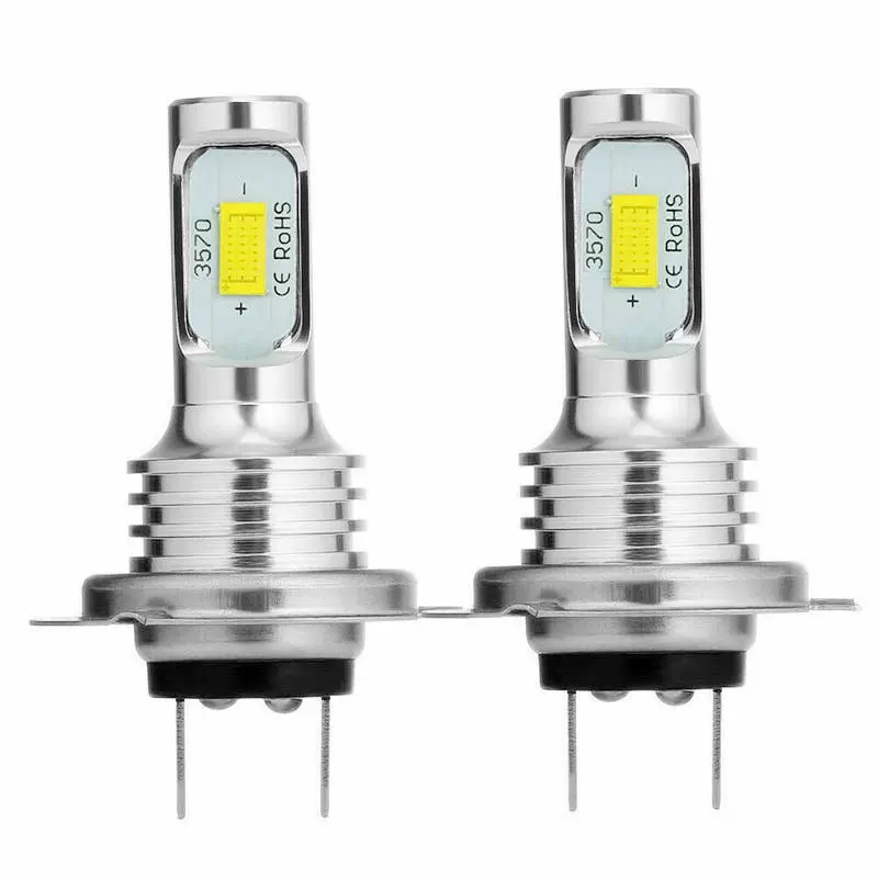 黄金光白光冰蓝 H7 80W 3570 2SMD高亮解码灯汽车LED雾灯摩托车灯