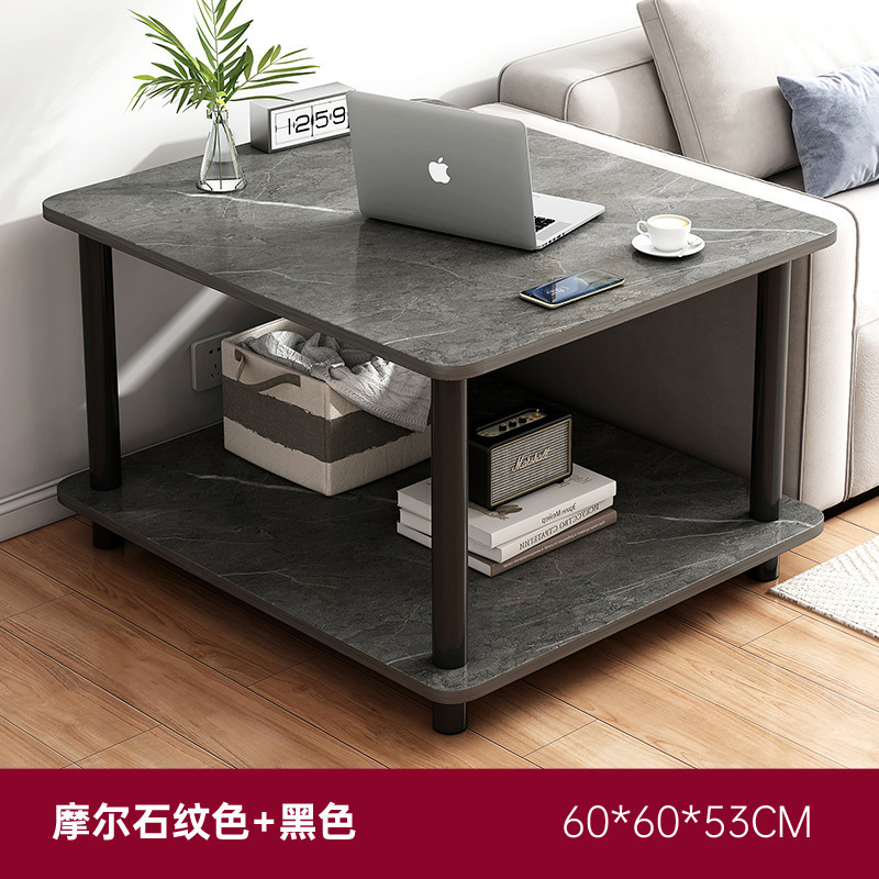 Doble capa sofá lateral varios luz sala de estar de lujo Casa balcón pequeña mesa cuadrada pequeño apartamento dormitorio italiano estante de almacenamiento de noche