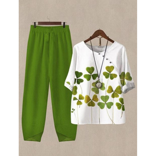 Women's New Printed Large Casual Suit