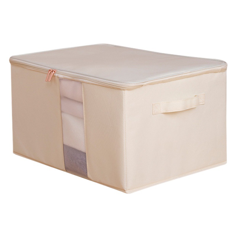 Nueva perspectiva caja de almacenamiento de malla con cremallera plegable organizador de armario caja de almacenamiento de artículos diversos caja de almacenamiento de cajón