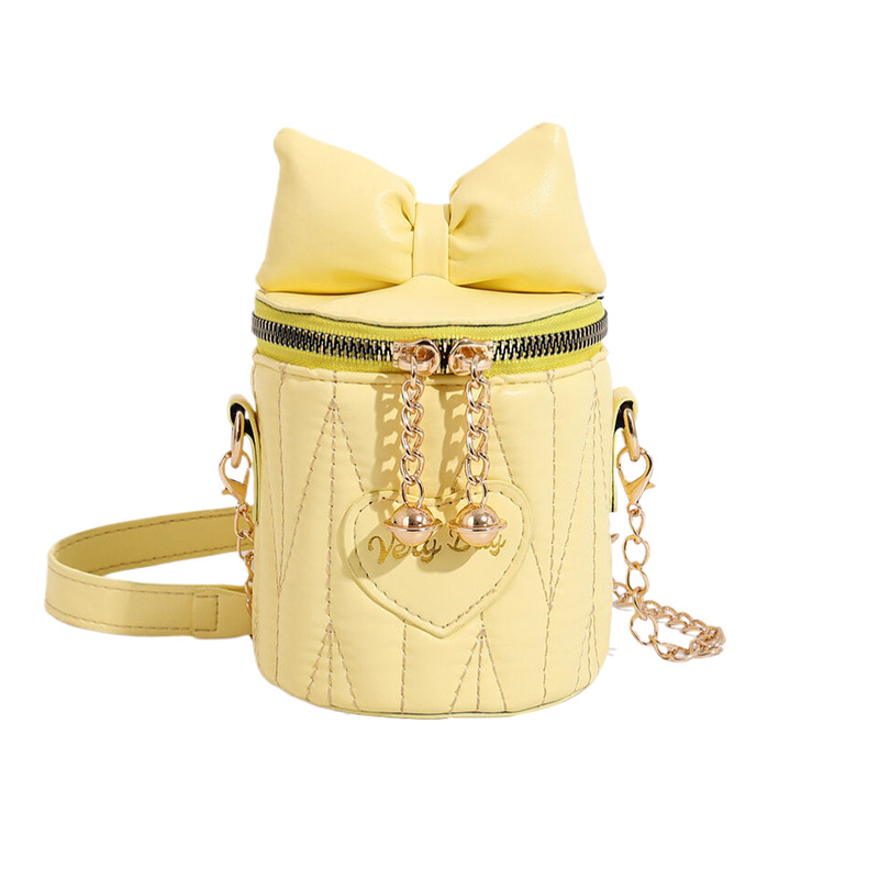 Coreano ins lindos bolsos de chicas 2024 nuevo arco cadena bolso de cubo de diamante estilo extranjero bolso de mochila