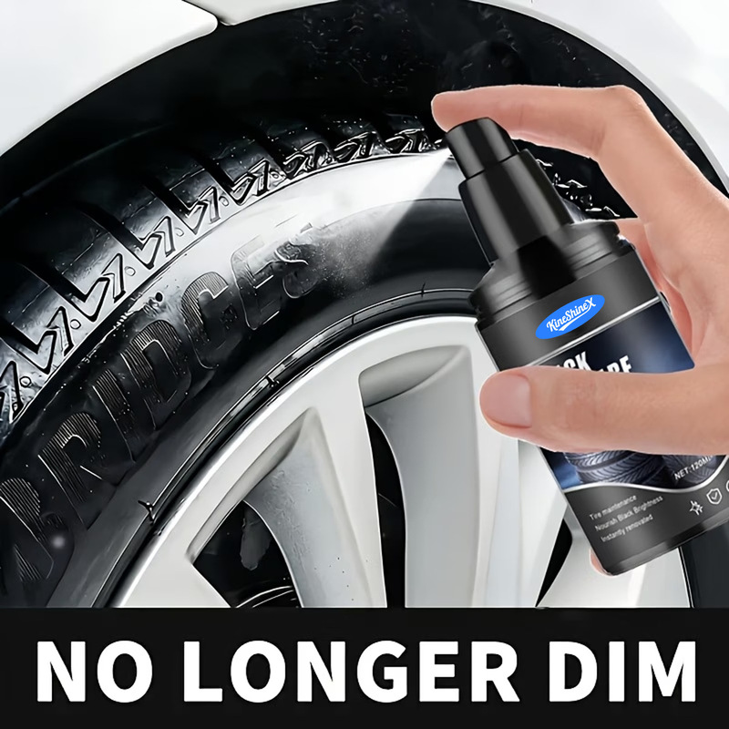 Kineshinex Tire Cleaning and Repair Spray Quickly Restores the Shine of Tire Plastics and Rubber and Keeps It Lasting