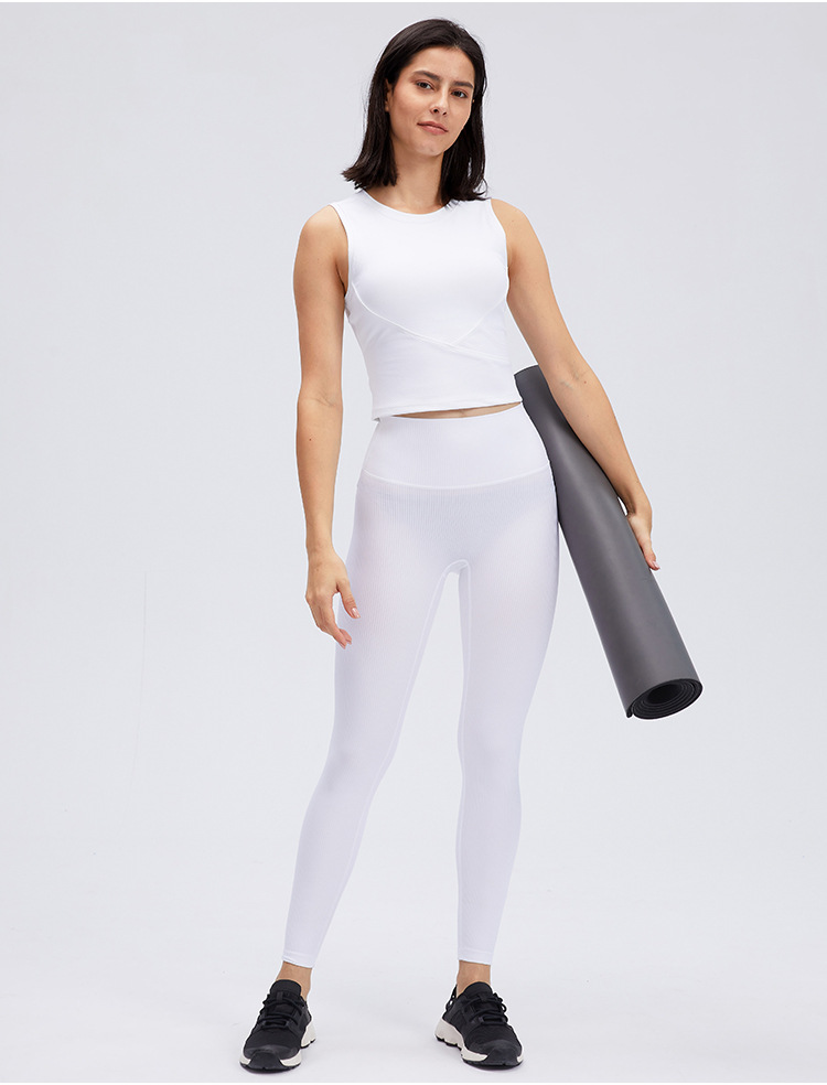 Title 11, Sportieve yoga vest met borstpads, kort en slan...