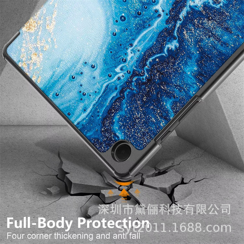 适用新款三星Tab A11平板保护壳A11 plus三折彩绘保护套硬壳2025|undefined