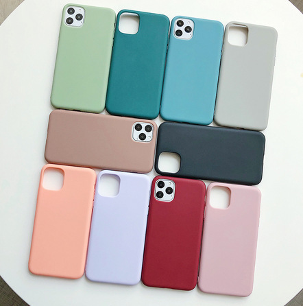 Color Silicone Couples phone Case Soft c...