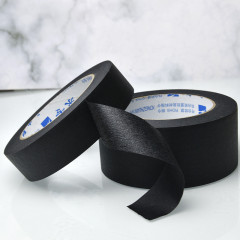 Black Masking Tape Decoration Spray Paint Masking Art Color Separation Hand-Teared DIY Decorative Paper Tape Manufacturer Wholesale
