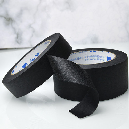 Black Masking Tape Decoration Spray Paint Masking Art Color Separation Hand-Teared DIY Decorative Paper Tape Manufacturer Wholesale