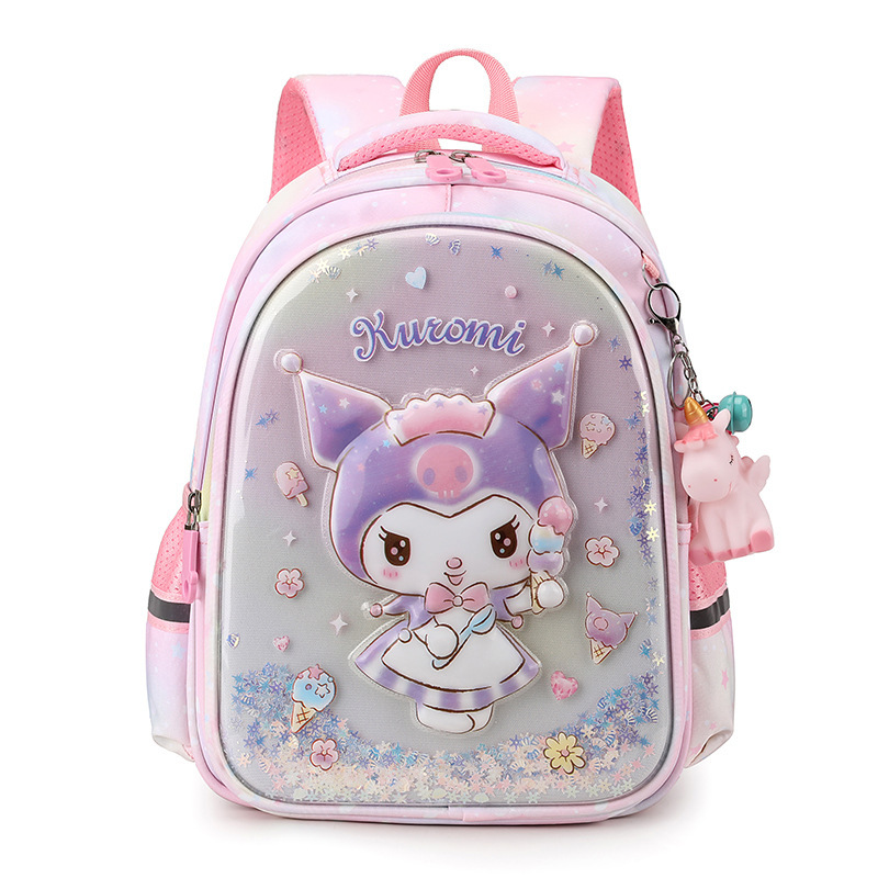 Mochila infantil de dibujos animados, jardín de infantes Kulomi, mochila para bebés, mochila para estudiantes de primaria de grado uno y dos, comercio exterior
