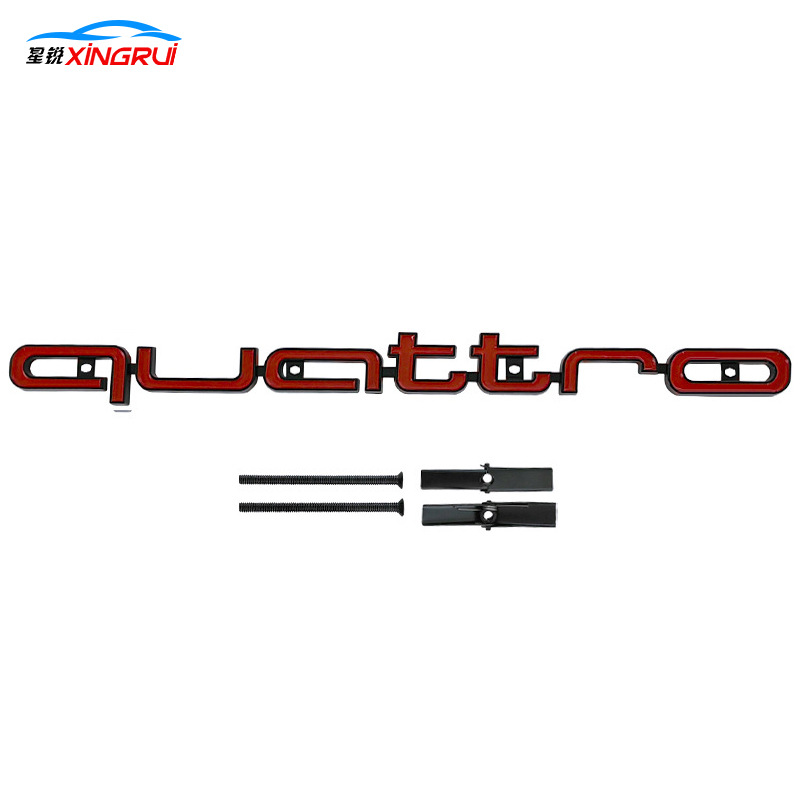 Q5 RS4 RS5 6 – Audi Car logo - quattro-red-background-black-edge