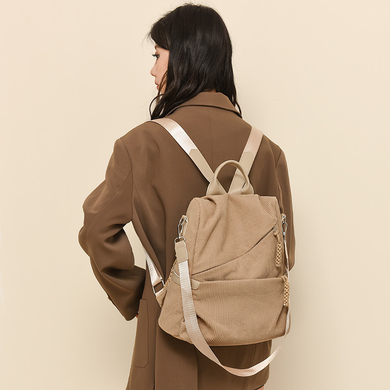 Cross-Border Supply New Fashion Backpack Large Capacity Women's Casual Shoulder Crossbody Handbag Anti-Theft Bag for Work